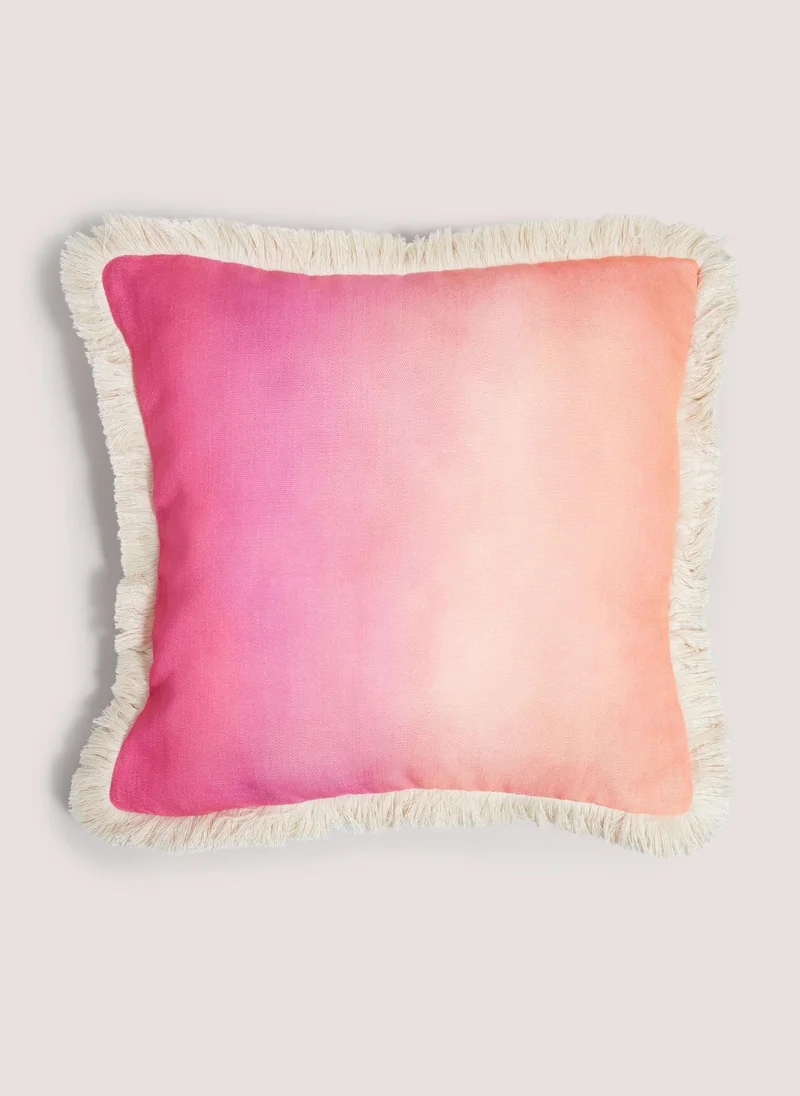 Matalan Pink Tiedye Cushion Dusty Pink