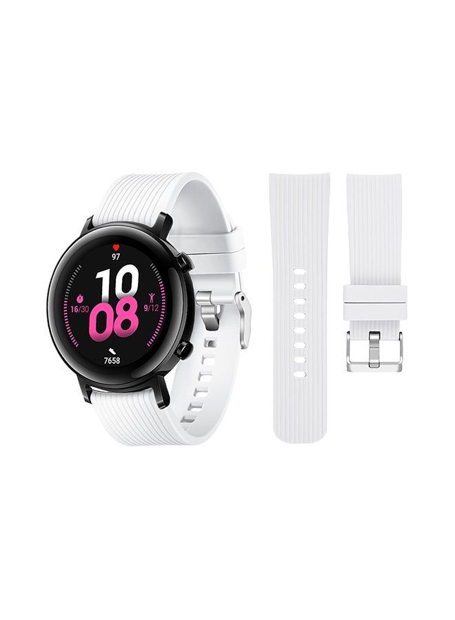 vesus Stylish Replacement Band For Huawei Watch GT/GT 2 42mm White