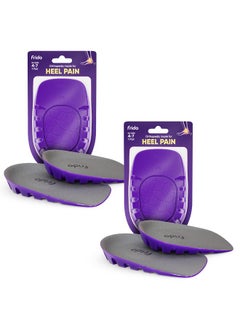 Frido Frido Orthopedic Heel Pads For Heel Pain Relief, Heel Insole For Extra Cushioning And Comfort, Slim Designed Heel Cushions Heel Aggravation & Spur Relief Heel Cups, Small (Uk 4 - 7), Pack Of 2  - Image 1