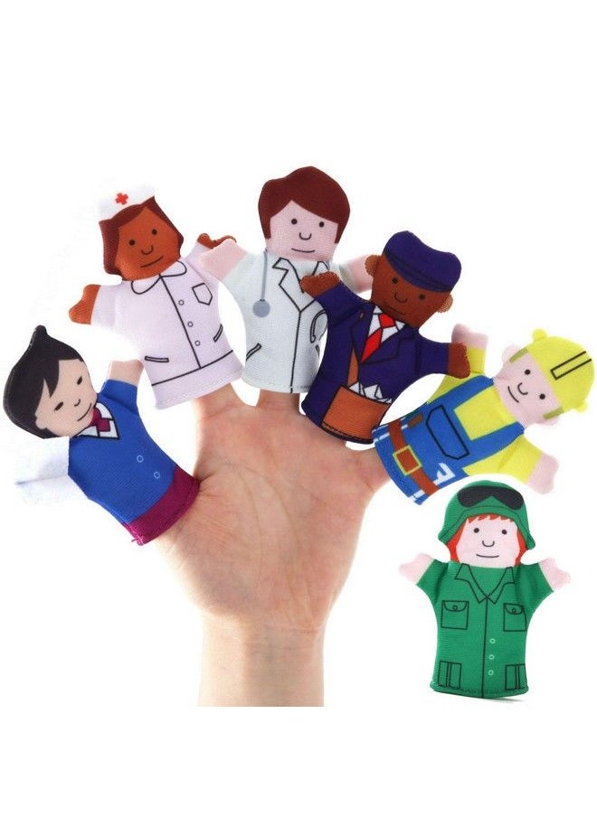 BETTERLINE - Happy Helpers Finger Puppets 12Piece Set Teach And Learn With A Variety Of Neighborhood People Characters Free Bonus Ebook For Families, Children, Kindergarten, Play And Esl - Image 1