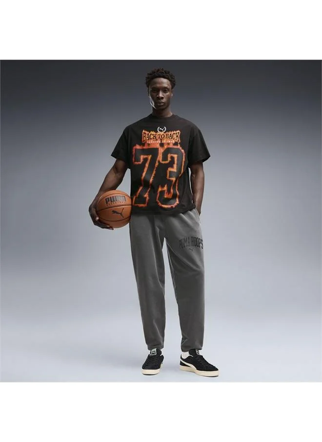 Puma PUMA Black Back To Hoops Oversized Tee Men for Men | Best Price UAE