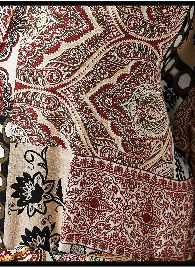 KOTON 3/4 Sleeve Patterned Kimono