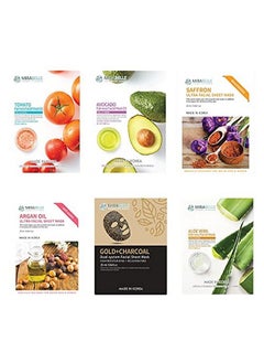 MIRABELLE COSMETICS KOREA Acne Prone Skin Ex Facial Sheet Mask (Pack Of 6)  - Image 1