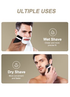 infino Vintage Style Electric Shaver and Razor for Men - Compact Travel-Friendly Reciprocating Razor with Floating Blade, USB Rechargeable, Low Noise, Ideal for On-The-Go Grooming  - Image 4