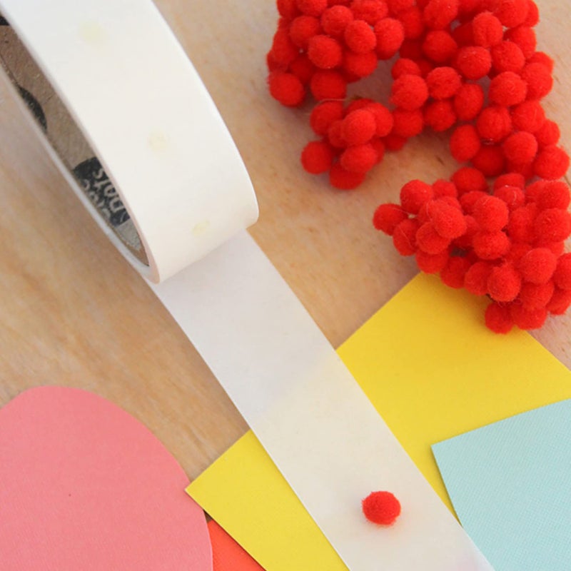 Glue Dots نقاط الغراء، نقاط صغيرة، مزدوجة الجوانب، 3/16"، 300 نقطة، شريط غراء للحرف اليدوية، نقاط لاصقة، بديل الغراء السائل الساخن، شفاف - Image 4