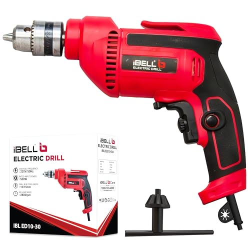 IBELL TOOLS IBELL Electric Drill Machine ED10-30, Chuck 10mm, 500W, Copper Armature, 2800RPM, Forward/Reverse for Wood & Metal Work with Variable Speed Control - Image 1