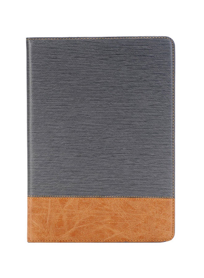 NIBEMINENT Cross Texture Horizontal Flip Leather For Apple iPad10.2 inchCover iPadPro 9.7 inch Grey  - Image 1