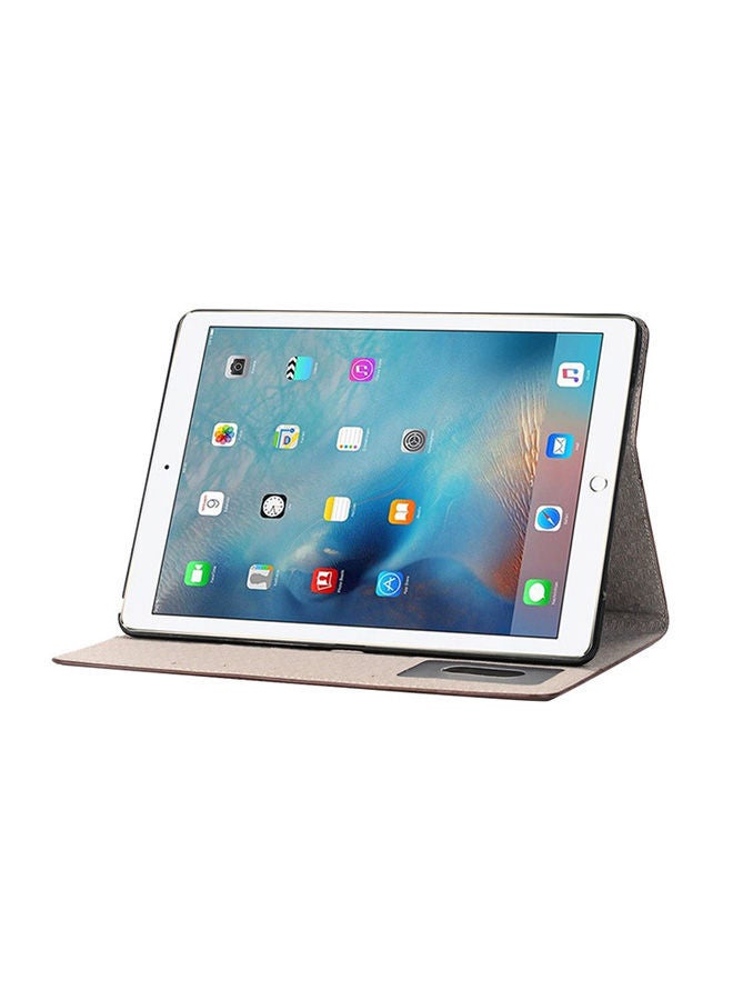 NIBEMINENT Cross Texture Horizontal Flip Leather For Apple iPad10.2 inchCover iPadPro 9.7 inch Grey  - Image 3