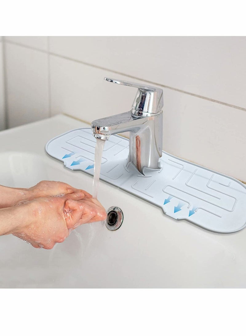 Y&D Kitchen Faucet Sink Splash Guard, Silicone Water Catcher Mat for Sink, Farmhouse and RV, Accessories  - Image 1