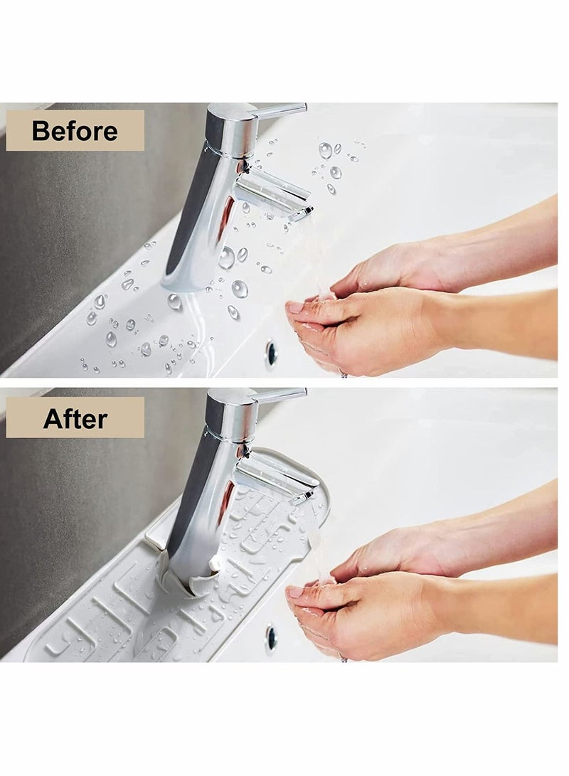 Y&D Kitchen Faucet Sink Splash Guard, Silicone Water Catcher Mat for Sink, Farmhouse and RV, Accessories  - Image 3