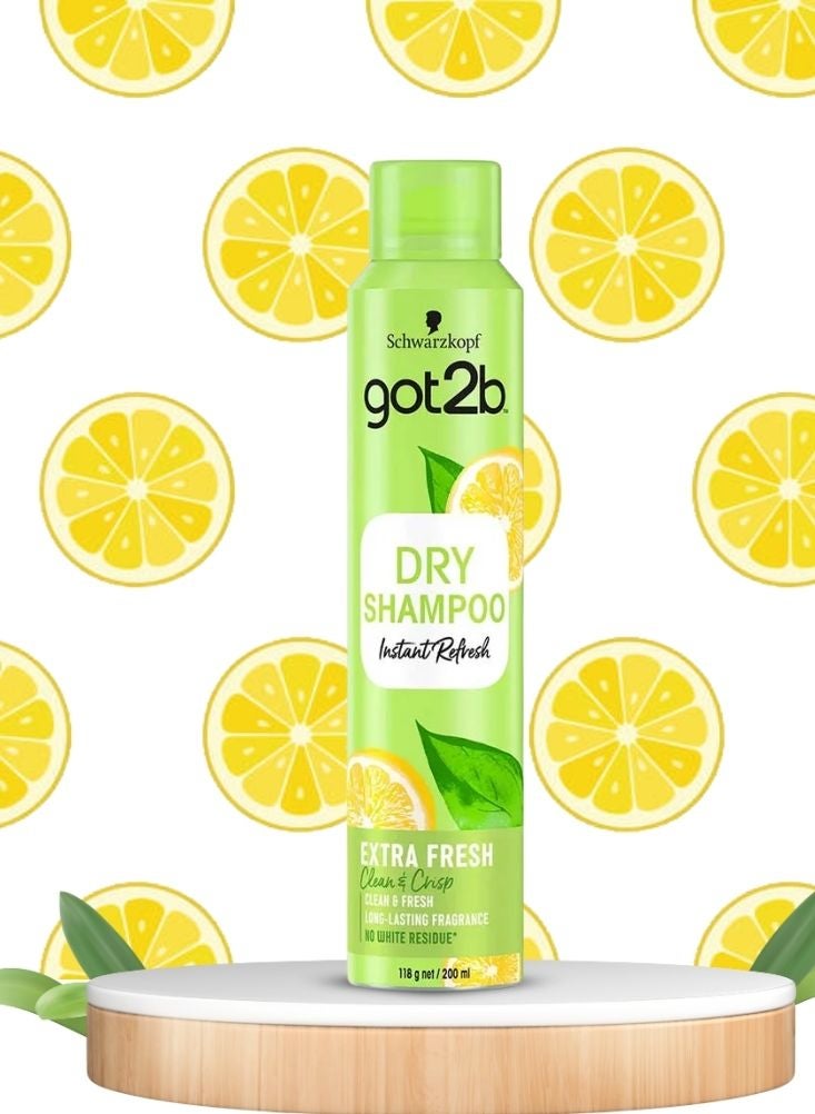 Schwarzkopf Got2b Dry Shampoo Extra Fresh – Clean & Crisp 200ml - Image 3