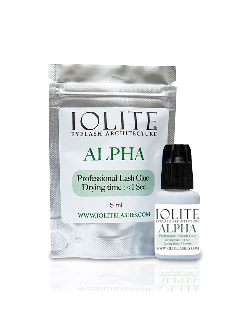 IOLITE غراء تمديد الرموش 5 مل، غراء رموش احترافي قوي جدًا يجف في أقل من ثانية واحدة مع الاحتفاظ بالرموش الموجودة لمدة 6-7 أسابيع، لاصق أسود لغراء الرموش الفردية للرموش الصناعية - Image 2