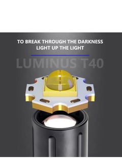 High Power T40 Strong Light Flashlight Led Flashlight Rechargeable 5 Modes Type C Fast Charging Flashlight Camping Hiking Emergency Variable Zoom Flashlight - pzsku/ZFA891CE3ABA64A9DC275Z/45/_/1725263533/a27c2c26-8a22-4e31-b607-68e058804364