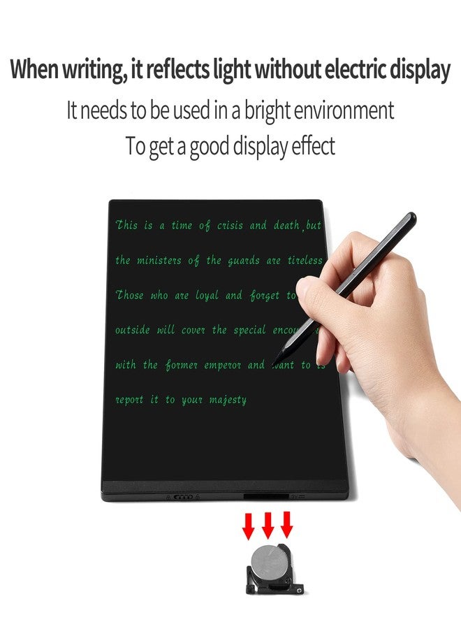 لوحة الكتابة الإلكترونية Amoretti Sonnet LCD، شاشة مزدوجة مقاس 11.5 بوصة، قابلة للمسح وإعادة الاستخدام، لوحة خدش إلكترونية للأطفال والكبار، لون أسود - Image 3
