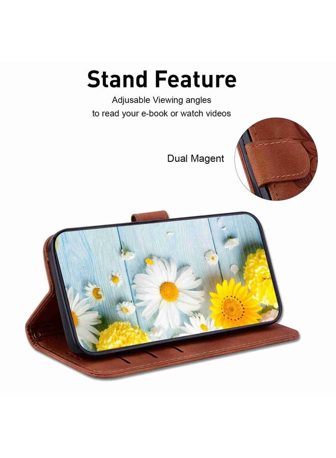 erorex Case For Xiaomi 13 Lite / Civi 2 Lily Embossed Leather Phone Case  - Image 5