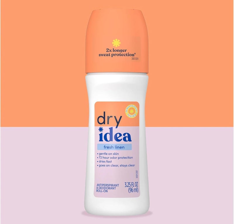 Dry Idea Fresh Linen Roll-On Antiperspirant Deodorant - 3.25 Ounce (Pack of 4) - Image 2