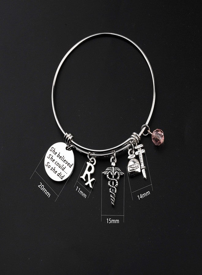 لوجيب بيردجوت هدية بيردجوت لفنيي الصيدلة - سلسلة مفاتيح هدية للصيادلة لطلاب الصيدلة والفنيين (سوار RX) - Image 2