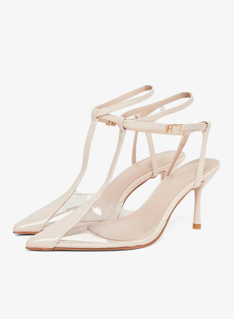 Styli Women Nude Stiletto Heels Shoes