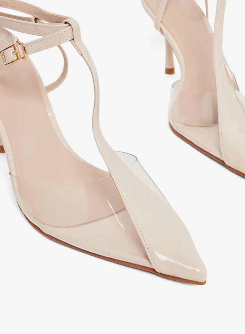Styli Women Nude Stiletto Heels Shoes