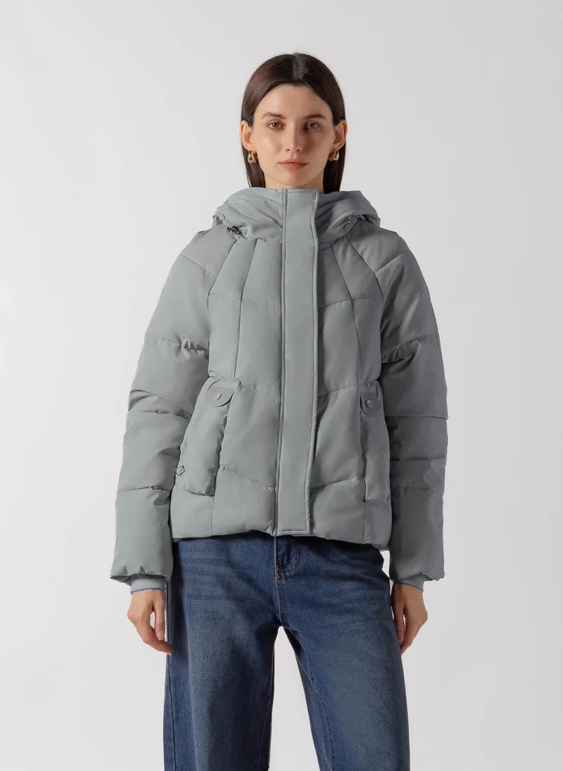 شايبس PANEL QUILTED SHORT PUFFER