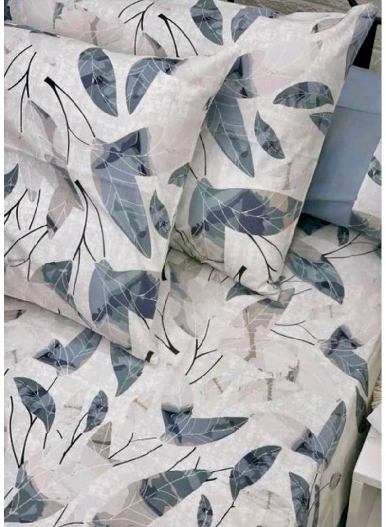 Large cotton bed sheet set, 4 pieces, size 240*265 - Image 1