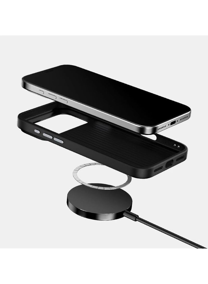 general The phone case is compatible with Redmi K90 Max 5G, featuring a magnetic carbon fiber geometric pattern imprint design and an ultra-thin phone case - Image 2