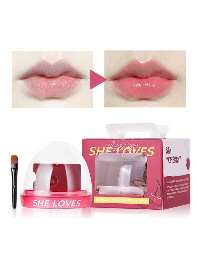 شيلافز بلسم شفاه كريستال شيري الملون، بلسم شفاه مثلث الجبنة الملون، عناية مرطبة طبيعية للشفاه طوال اليوم، بلسم شفاه يومي للبشرة الجافة والمتشققة، مهدئ ومنعش، علاج ترطيب وعناية بالشفاه. - Image 1