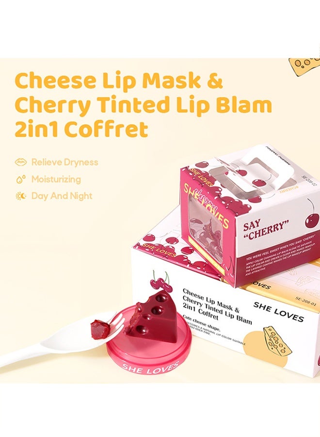 شيلافز بلسم شفاه كريستال شيري الملون، بلسم شفاه مثلث الجبنة الملون، عناية مرطبة طبيعية للشفاه طوال اليوم، بلسم شفاه يومي للبشرة الجافة والمتشققة، مهدئ ومنعش، علاج ترطيب وعناية بالشفاه. - Image 3