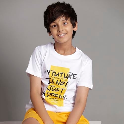 T2F Boy's Printed Cotton Regular Fit Tshirt and Shorts Set (Pack of 3) - Image 3