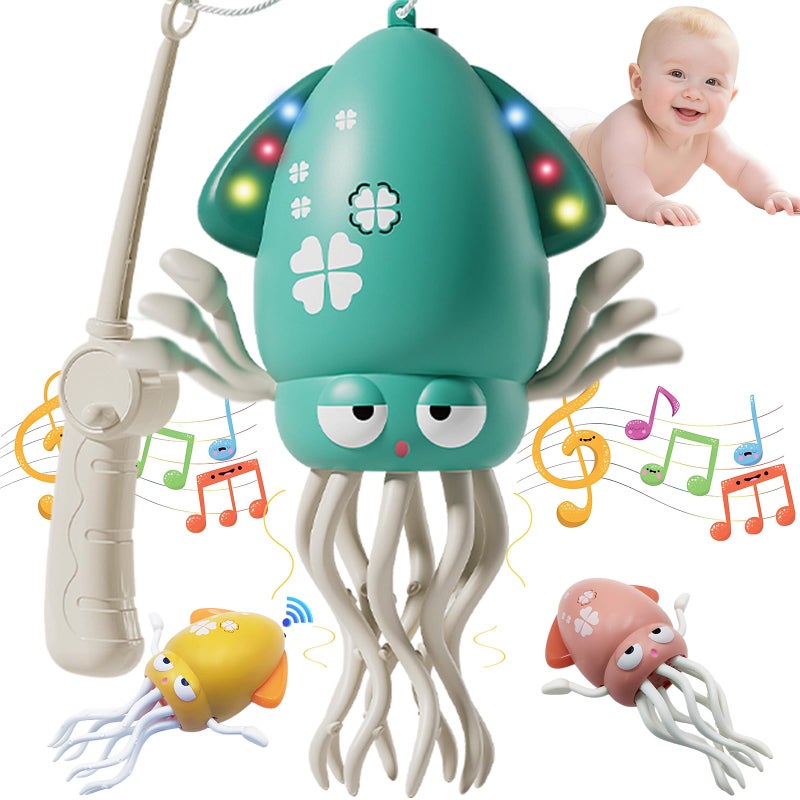 Treayes Electric Crawling Dancing Octopus Toy for Walking Baby Boy Girl 06 612 1218 Months Infant Tummy Time Musical Magic Dancing Squid Toy for 3 4 5 6 7 8 9 10 11 12 Toddler 1st Birthday Gift - Image 3