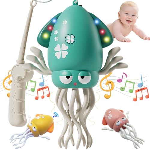 Treayes Electric Crawling Dancing Octopus Toy for Walking Baby Boy Girl 06 612 1218 Months Infant Tummy Time Musical Magic Dancing Squid Toy for 3 4 5 6 7 8 9 10 11 12 Toddler 1st Birthday Gift - Image 1