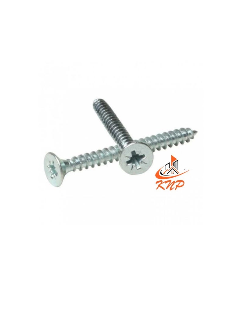 KNP KNP Steel Countersunk Head Twin thread Screws - Pack of 200 (1 1/2" x 6g) - Image 2