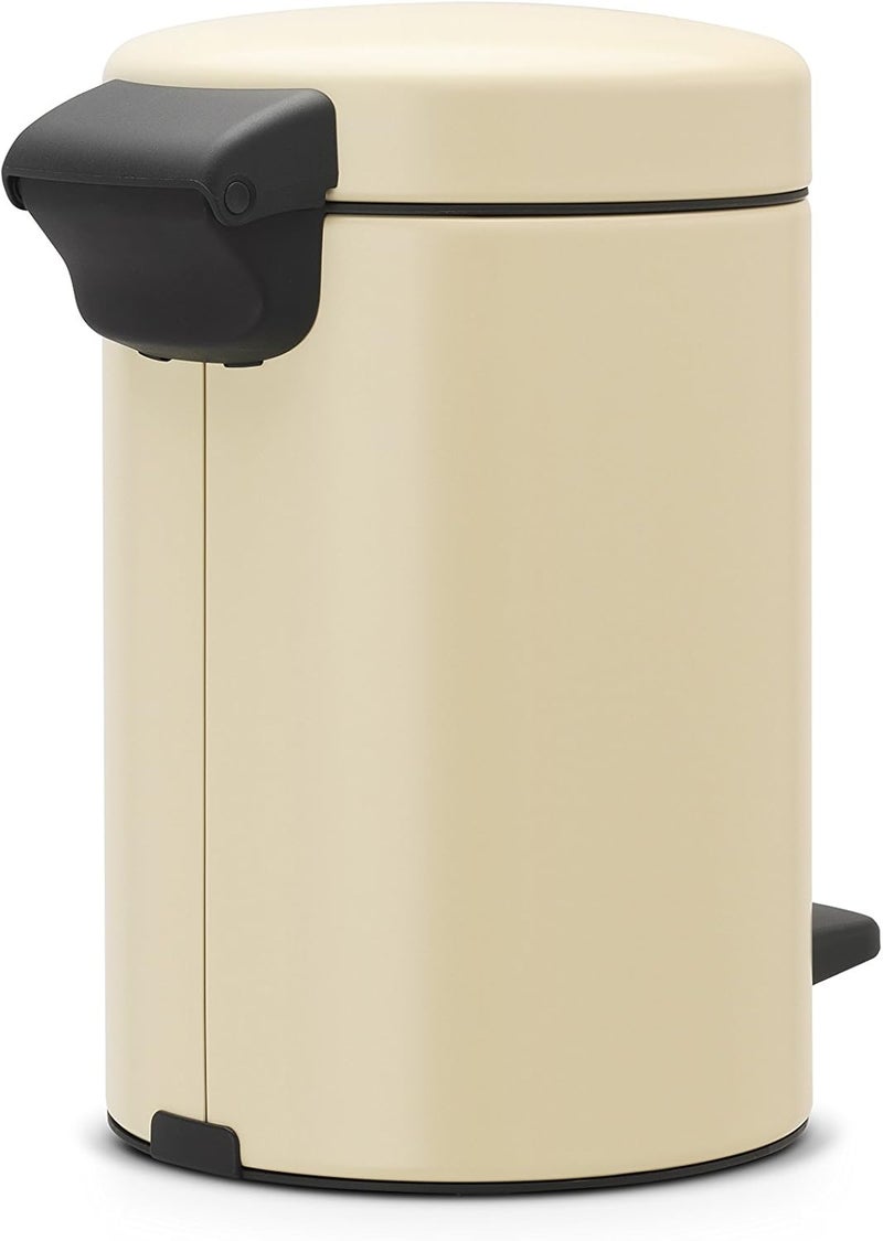 Brabantia  Newicon Pedal Bin with Plastic Inner Bucket, 3 Litre -soft beige - Image 2