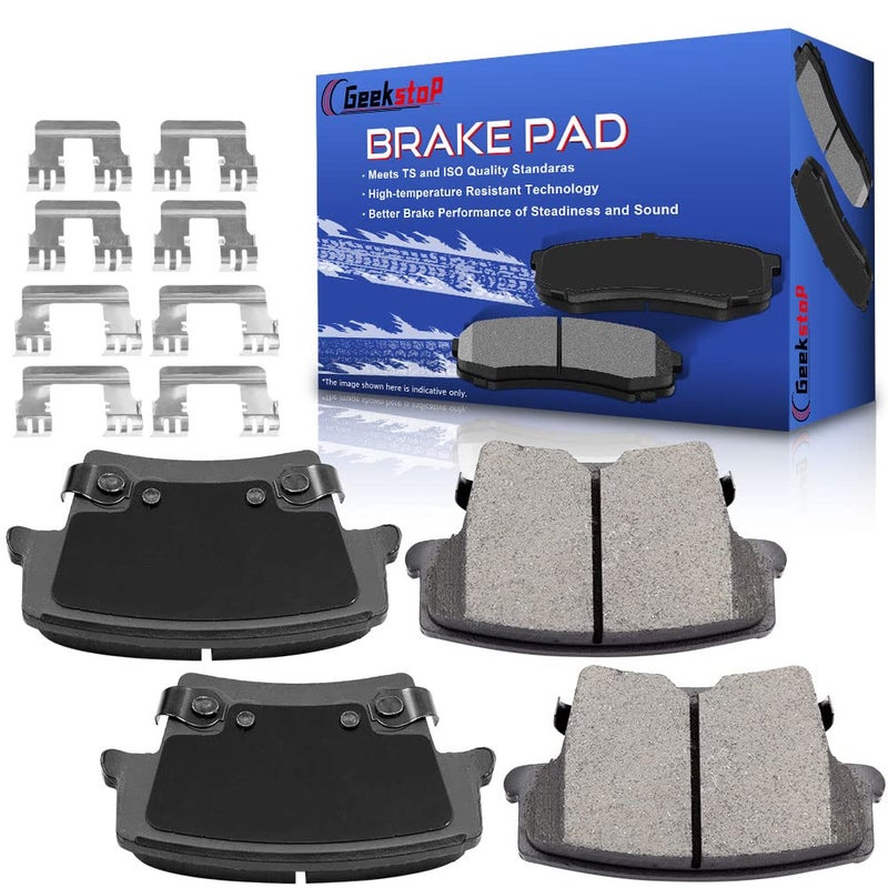 Geekstop Ceramic Rear Brake Pads Kit Fit for 20112020 Chrysler 300 2014 Dodge Avenger 20092020 Dodge Challenger 20062020 Dodge Charger 20052008 Dodge Magnum