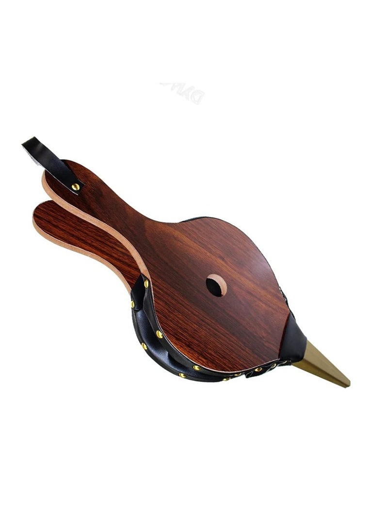 SYOSI 15.5"x 6.69" Composite Wood Fireplace Bellows - Barbecue Wood Air Blower-Large Wood Air Blower for Outdoor Fire Pit,BBQ, Indoor Stove Accessories (Composite Wood)  - Image 1