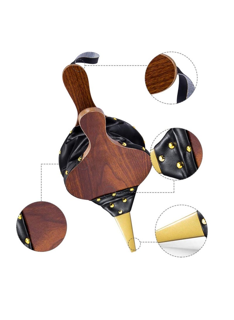 SYOSI 15.5"x 6.69" Composite Wood Fireplace Bellows - Barbecue Wood Air Blower-Large Wood Air Blower for Outdoor Fire Pit,BBQ, Indoor Stove Accessories (Composite Wood)  - Image 3