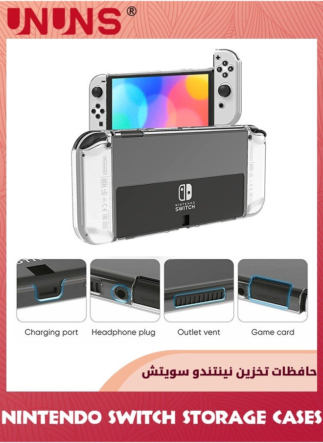 UNUNS - Switch Case Tempered Glass Screen Protector Compatible With Nintendo Switch,20 Games Cartridges Protective Hard Shell Travel Carrying Case,Pouch Case For Nintendo Switch Console And Accessories - Image 1