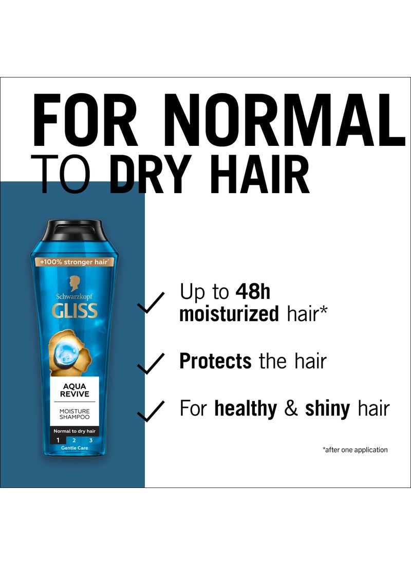 Schwarzkopf Gliss Aqua Revive - Moisture Shampoo, 400ml - Image 4