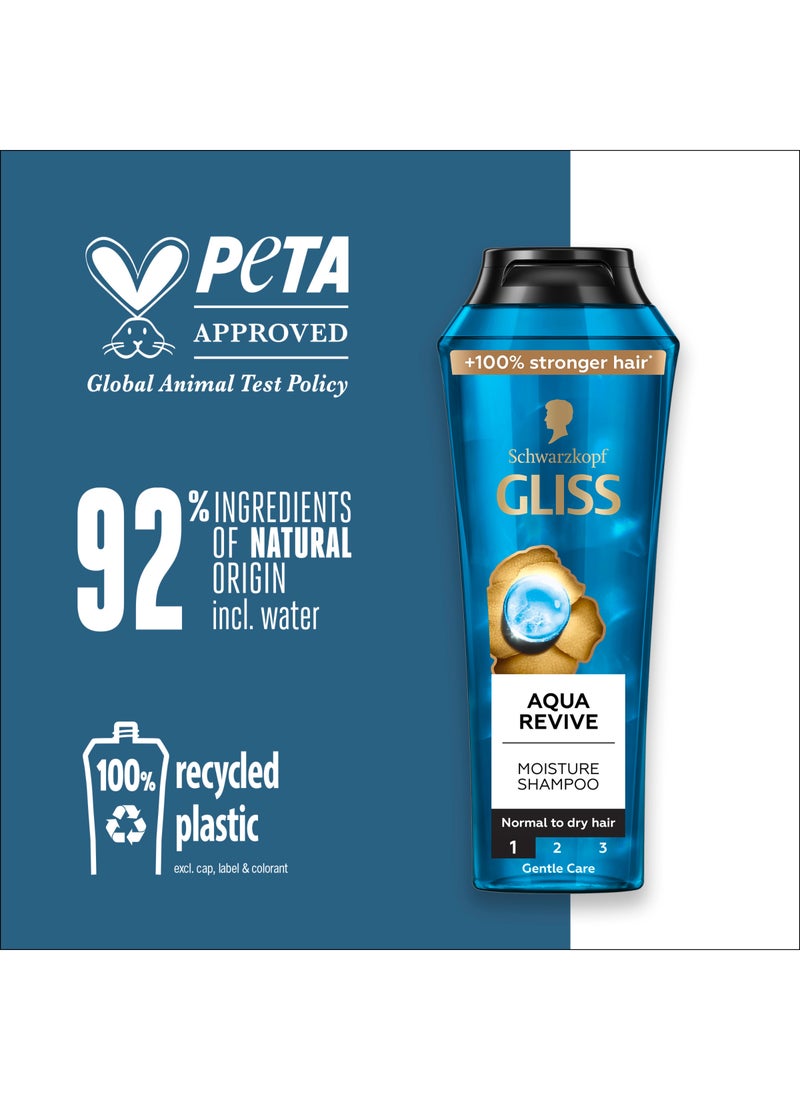 Schwarzkopf Gliss Aqua Revive - Moisture Shampoo, 400ml - Image 5