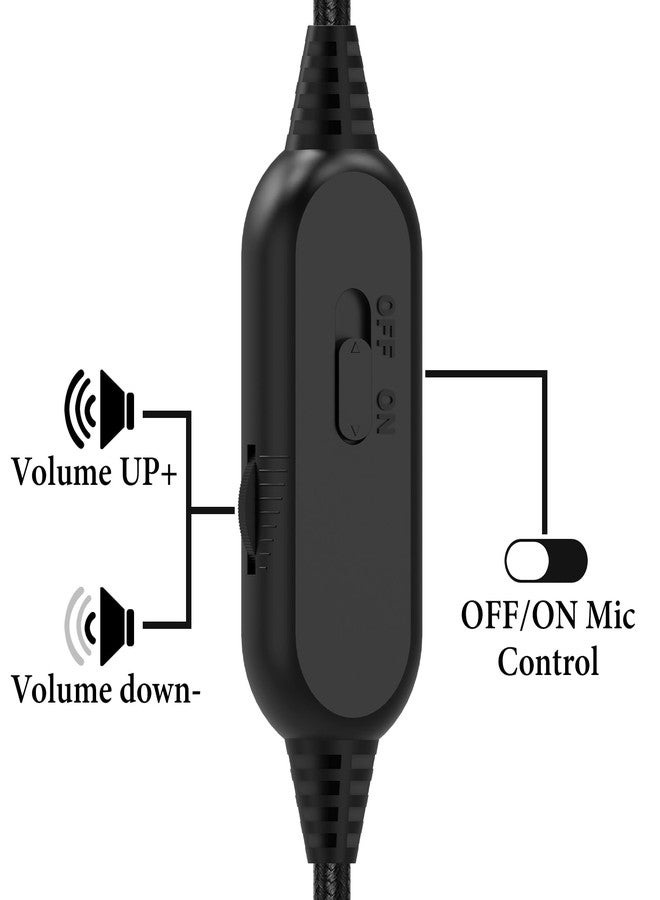 جيكريا كابل ميكروفون Geekria Boom متوافق مع Sennheiser HD 620S/599/598/505، سلك بديل مضفر من النايلون بمقبس 2.5 مم مع ميكروفون Boom وتحكم في مستوى الصوت/كتم الصوت للألعاب والاجتماعات (5.6 قدم) - Image 3