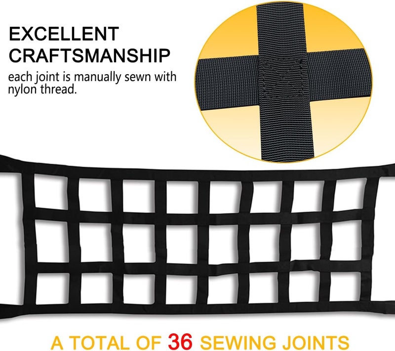 ROMASO Heavy Duty Cargo Net for Jeep Wrangler - Image 5