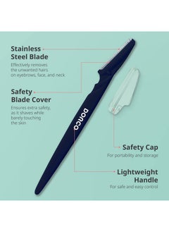 DORCO Line-Up Razor For Men - Ultimate Grooming Tool For Mustache & Beard (2 Pack)  - Image 2