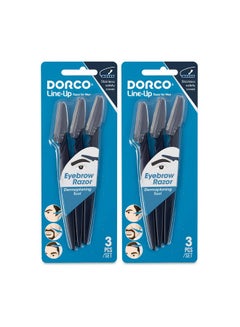 DORCO Line-Up Razor For Men - Ultimate Grooming Tool For Mustache & Beard (2 Pack)  - Image 1