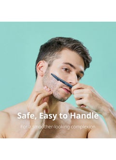 DORCO Line-Up Razor For Men - Ultimate Grooming Tool For Mustache & Beard (2 Pack)  - Image 4