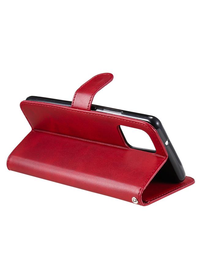 اس-توب جراب لهاتف Samsung Galaxy A42 5G جراب جلدي أنيق بسحاب من جلد العجل مع حامل وفتحات للبطاقات ومحفظة - Image 5