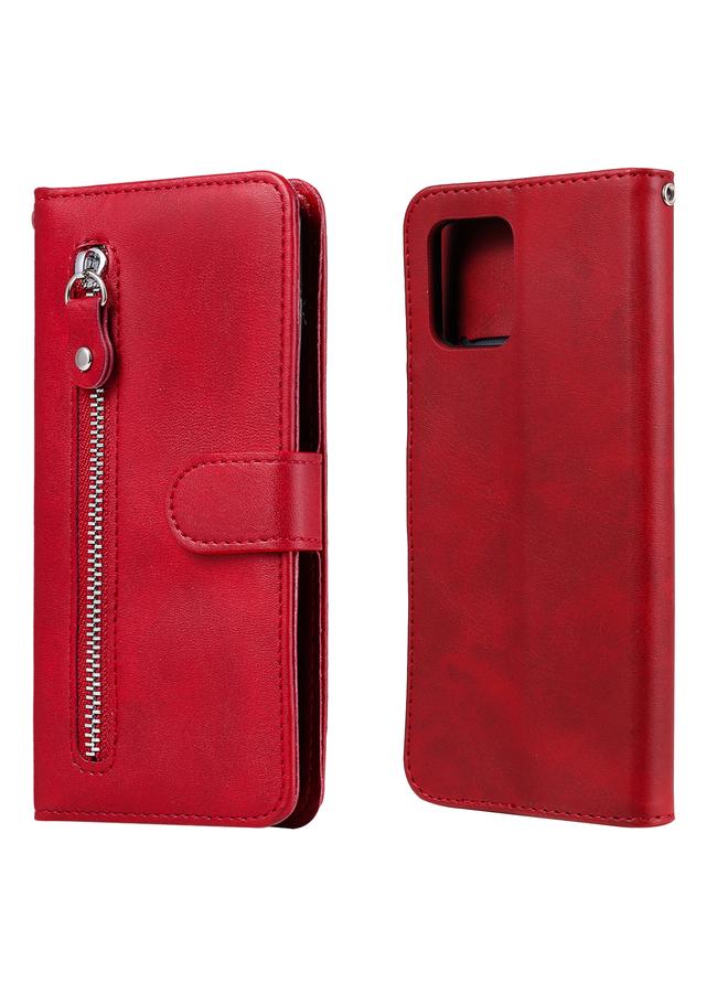 اس-توب جراب لهاتف Samsung Galaxy A42 5G جراب جلدي أنيق بسحاب من جلد العجل مع حامل وفتحات للبطاقات ومحفظة - Image 1