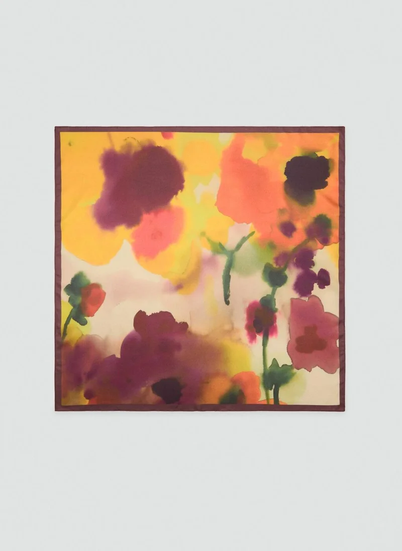 مانجو Floral-Print Scarf