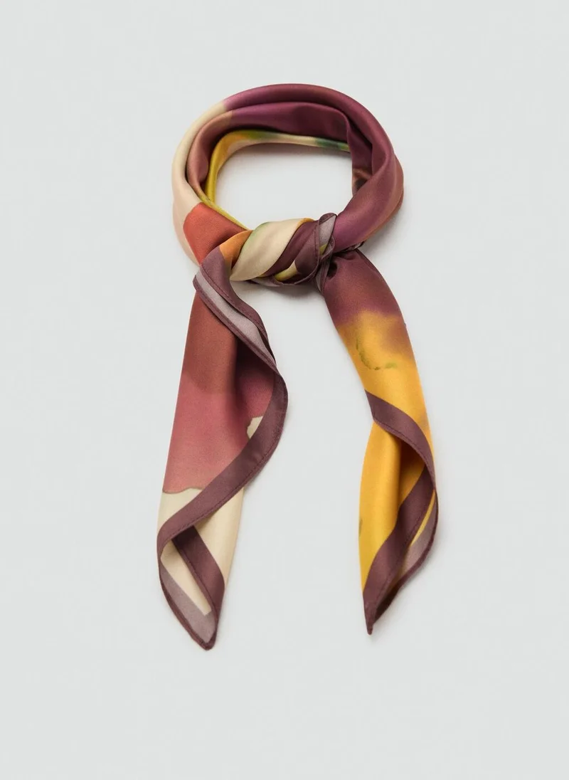 مانجو Floral-Print Scarf