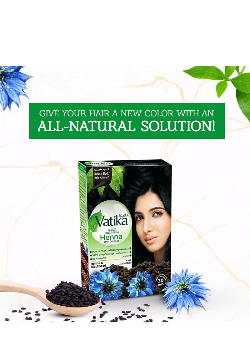 Vatika Natural Black Henna for White Hair, Ammonia-Free - Image 3