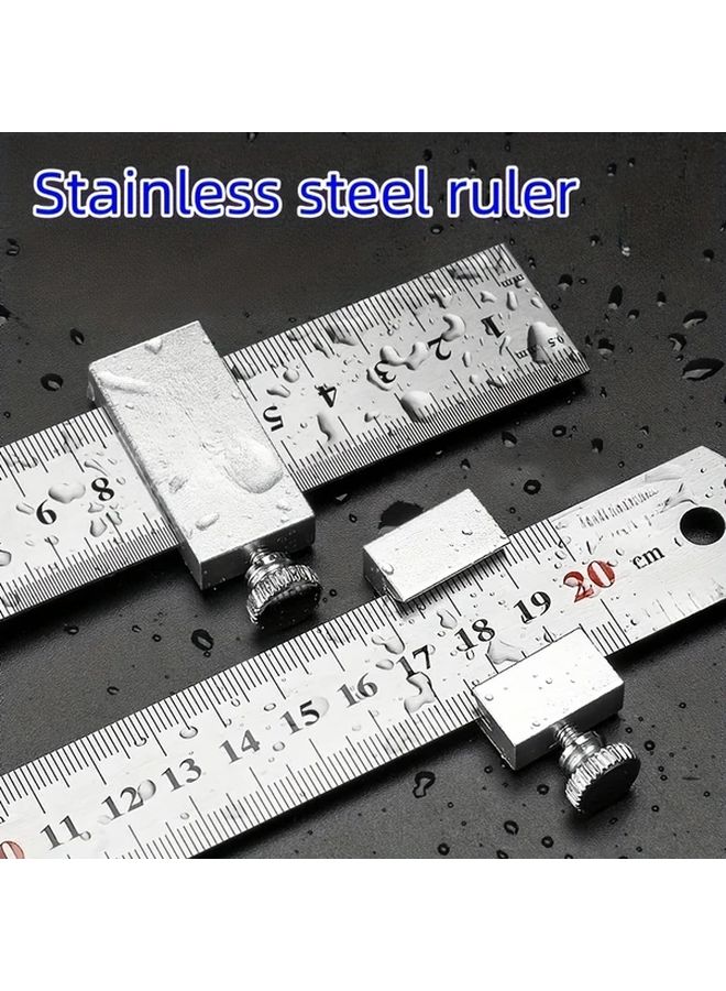3pcs Aluminum Precision Positioning Rulers 15 7 Inch Stainless Steel Measuring Tools - Image 5